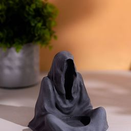 Greyt Monk in a Robe Grey Stoneware Tealight Candle Holder-image-30