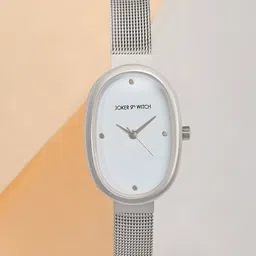 JOKER & WITCH Women Patterned Dial & Stainless Steel Bracelet Style Straps Analogue Watch AMWW1002-8