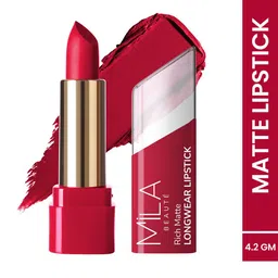 MILA BEAUTE Rich Matte Longwear Bullet Vitamin E Lipstick - 4.2 g - Lady Danger-40