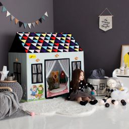 Extremely Light Weight , Kids Play Tent House for2-7 Year Old Girls and Boys peach sky delux house-33