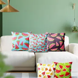 ArtzFolio Multicoloured Set of 5 Square Cushion Covers image 4