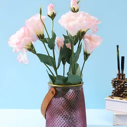 TAYHAA Pink 2 Pieces Carnation Artificial Flower With Pot-image-22