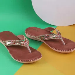 Metro Women Colourblocked Open Toe Flats-10