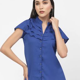 DELIS Women Mandarin Collar Top-image-49