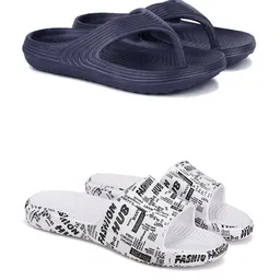 DRACKFOOT Men Pack Of 2 Flip Flops-picture-47
