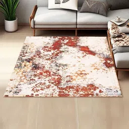 Art Avenue Red Ethnic Motifs Cotton Carpet-image-32