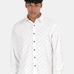 Blu MNKY Men Smart Slim Fit Printed Casual Shirt-image-68