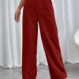 RAJOVATI Women Relaxed Fit Mid-Rise Parallel Trouser-picture-21