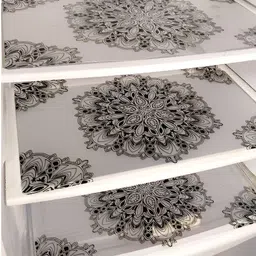 Aura 3-Pcs Black & White Printed Fridge Organisers-31