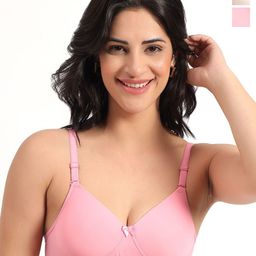 BRACHY Women Pack of 2 T-shirt Full Coverage Lightly Padded Bra-28