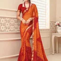 Styleveda Bandhani Poly Georgette Bandhani Saree-picture-16