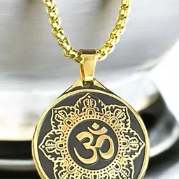 Nitant Unisex Gold Alloy Pendant-picture-39