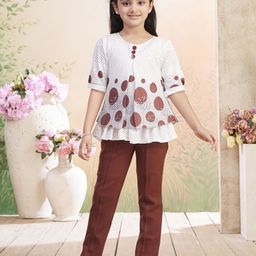 Aarika Girls Printed Top with Trousers-picture-46