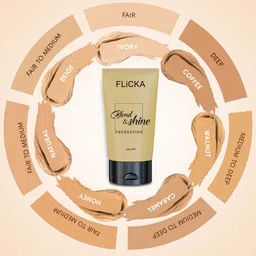 FLiCKA Set of Get Set Go Primer 30ml & Blend-Shine Foundation 30ml - Ivory 01 image 3
