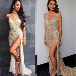 bebe Embellished Print Maxi Dress-image-47