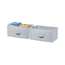 Aura Grey Set of 2 Regular Drawer Organiser Organisers-17