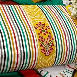 SALWAR STUDIO Embroidered Pure Cotton Unstitched Dress Material-image-66