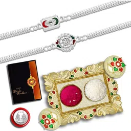 DeoDap Multi Pooja Thali Rakhi Gift Set-image-27