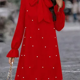StyleCast x Revolte Women Embellished A-Line Above Knee Dress-image-85