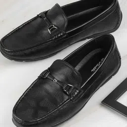 DAVINCHI Men Leather Loafers-image-88