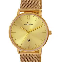 maxima Men Embellished Dial & Stainless Steel Straps Analogue Watch 66470CMGY-picture-23