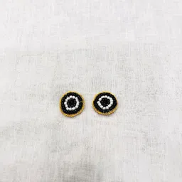 PALASH Artificial Beads Beaded Quirky Shaped Studs-12