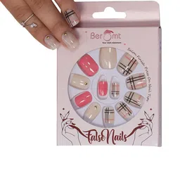 BEROMT Set Of 16 Jelly Stick On Nail Tip With Application Kit - BFN538CN image 2