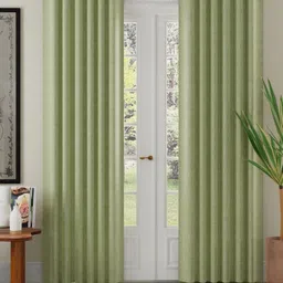 ROSARA HOME Unisex Sea Green Curtains and Sheers-image-33