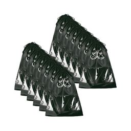 Aura Black Set of 12 Pieces Reusable Shoes Organisers-69
