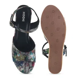 Mochi Printed Wedge Mules image 4