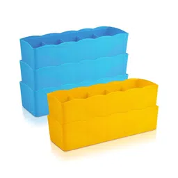 Aura Blue & Yellow 5 Pieces Drawer Organisers-picture-19