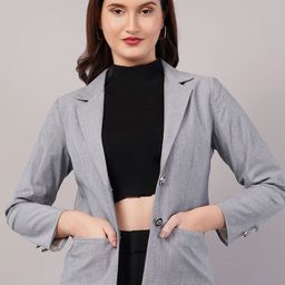 Purple State Slim-Fit Single Breasted Formal Blazer-44