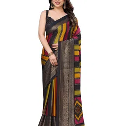 Sadika Striped Zari Festive Saree-picture-57