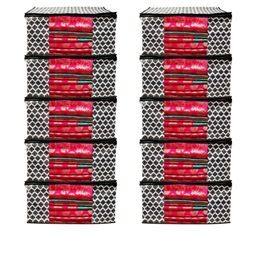 AMAK INC Black Fabric Multi-Utility Wardrobe Organisers-picture-48