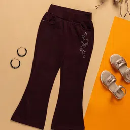 Purple United Kids Girls Trousers-image-75
