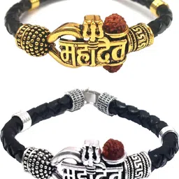 Divine souvenirs Multi Leather Bracelet-34