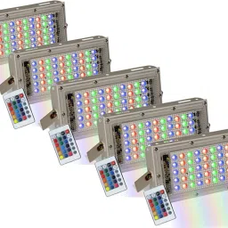 Brick Ultra Bright Lens LED RGB Flood Light (50 W) -Pack of-5 Flood Light Outdoor Lamp-image-32