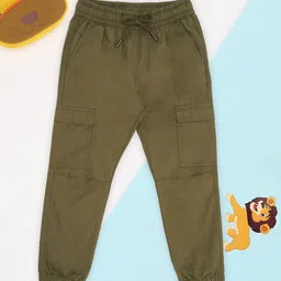 Pantaloons Junior Boys Mid Rise Pure Cotton Joggers-52