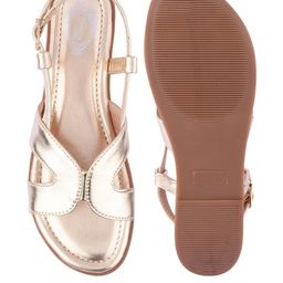 Stylestry Girls Open Toe Flats-37