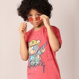 V-Mart Boys Typography Printed Round Neck Cotton T-shirt-image-76