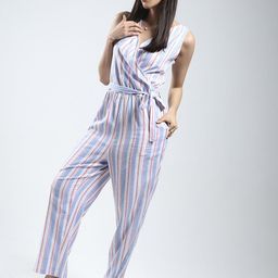 Sera Linen Striped Basic Jumpsuit-image-7