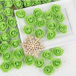 Craft & Jewellery decoration/making foam artificial flowers Green Rose Artificial Flower-image-30