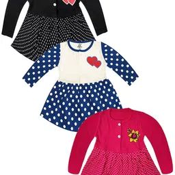 KidzzCart Polka Dot Print Fit & Flare Dress-picture-47