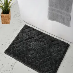 MAA HOME CONCEPT Grey Textured 110 GSM Microfiber Anti-Skid Bath Mat-image-73