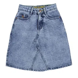 StyleCast x Revolte Girls Denim A-Line Mini Skirt-image-1