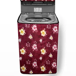 The Furnishing Tree Washing Machine Cover Floral Red Compatible for Samsung 16 Kg Fully-Automatic T-image-28