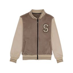 Status Quo Boys Solid Mock Collar Front-Open Sweatshirt-picture-1
