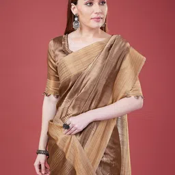 DOI MOI Ethnic Motifs Zari Banarasi Saree-image-55