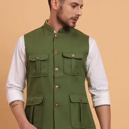 Aspriya Pure Cotton Bandhgala Jacket-picture-18