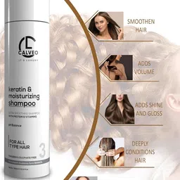 CALVEO Keratin & Moisturizing Shampoo & Masque - 300ml Each image 4